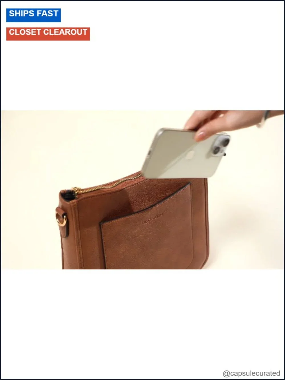 Vegan Leather Crossbody Bag with Guitar Strap for Women Hobo Purse Travel